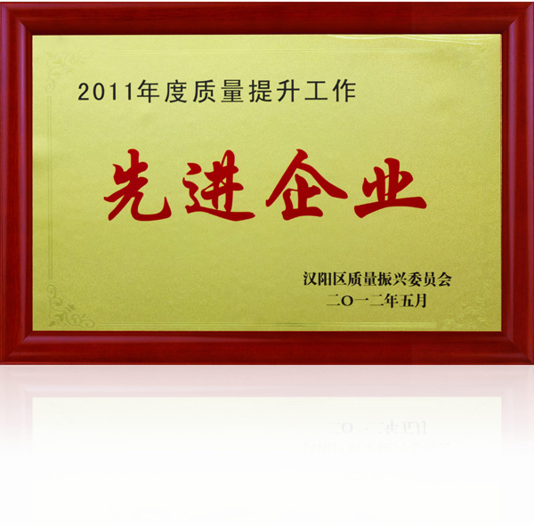 齊達康-2011年度質量提升先進企業